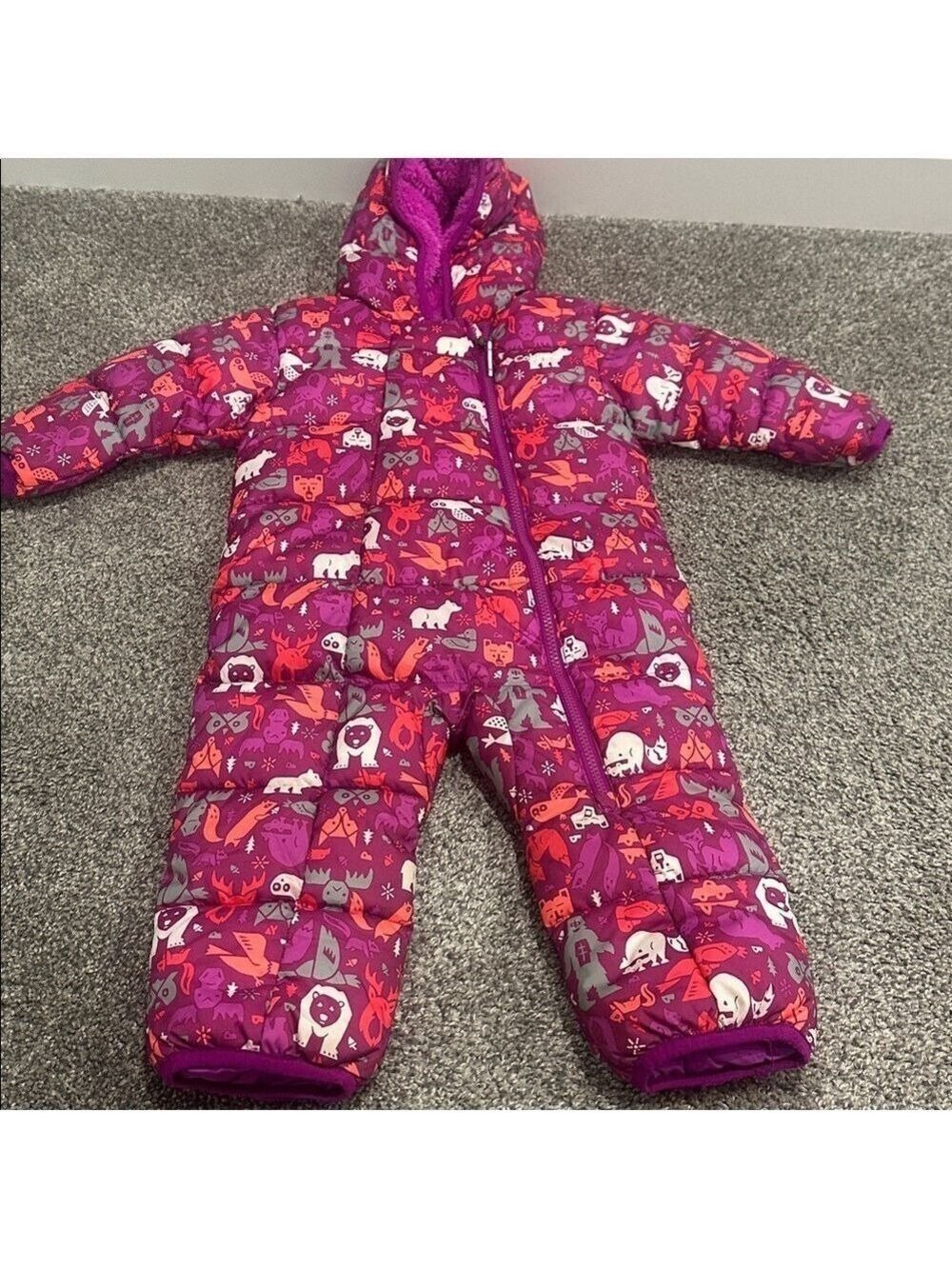 Columbia Vibrant Pink and Purple Infant Snowsuit - Picture 4 of 9